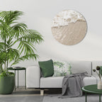SHIMMERING SHORELINE Round Wall Art