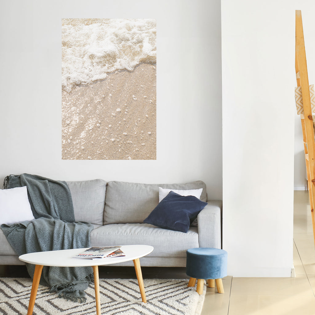 SHIMMERING SHORELINE Peel and Stick Vertical Poster