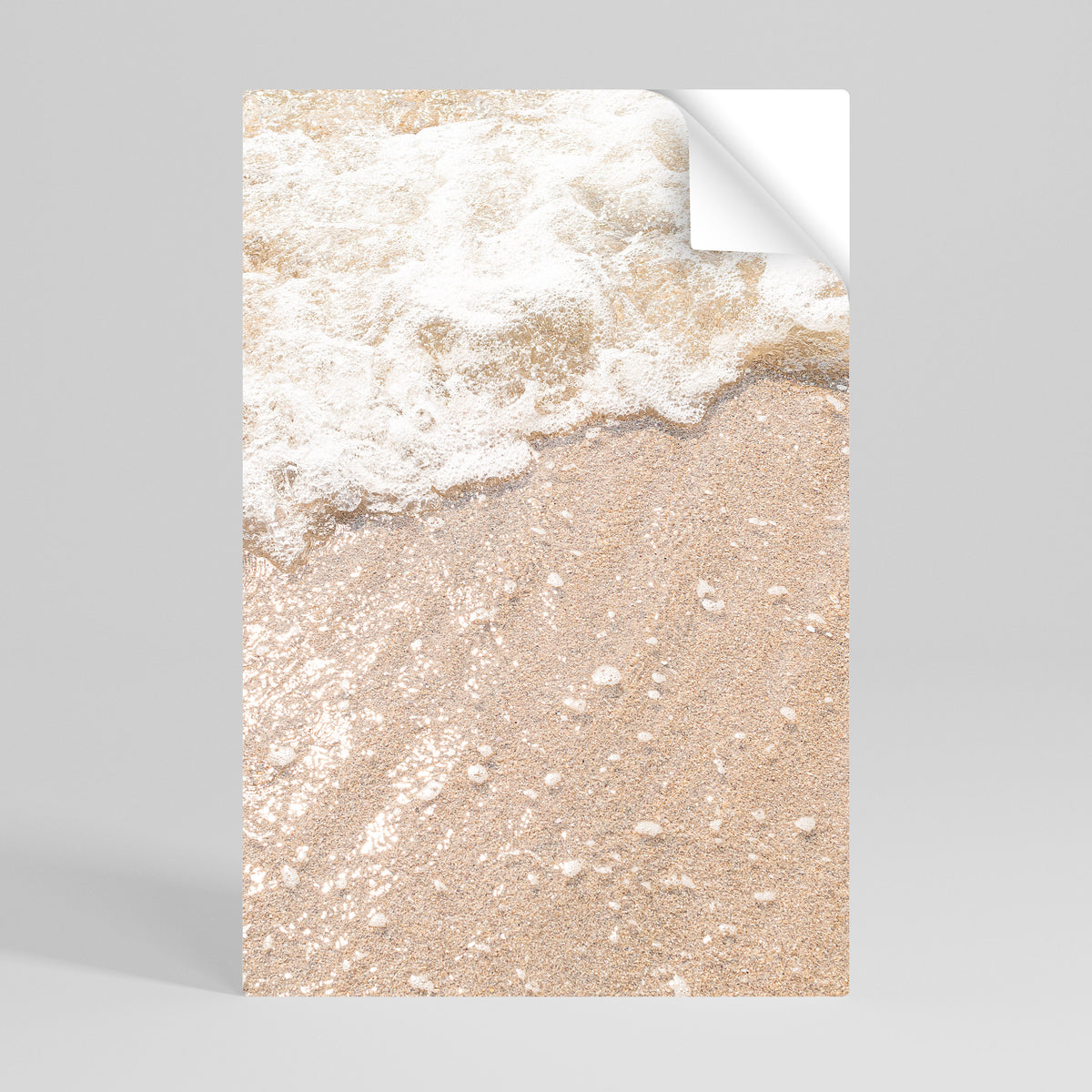 SHIMMERING SHORELINE Póster adhesivo vertical