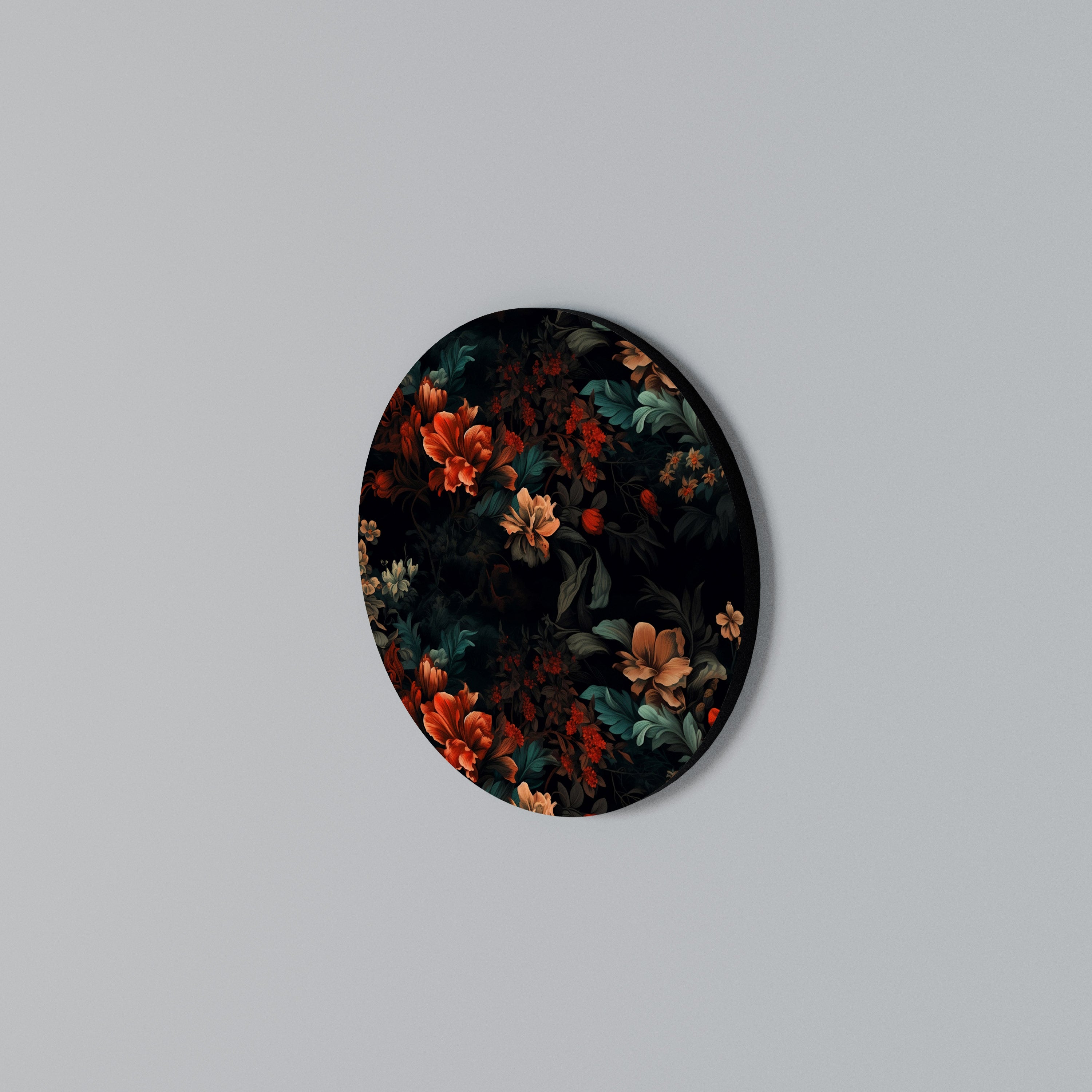 IMAGINARY BLOSSOM Round Wall Art