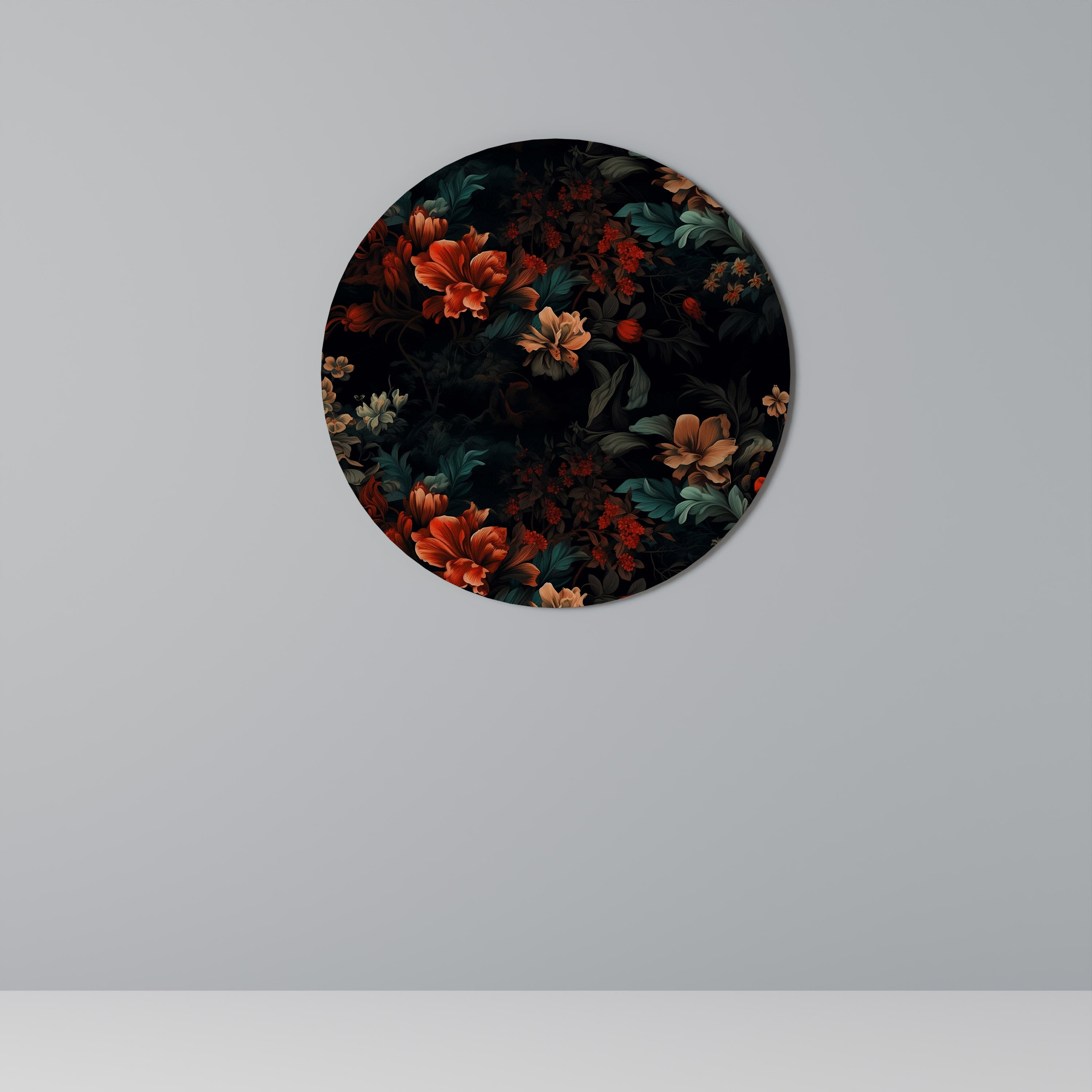 IMAGINARY BLOSSOM Round Wall Art