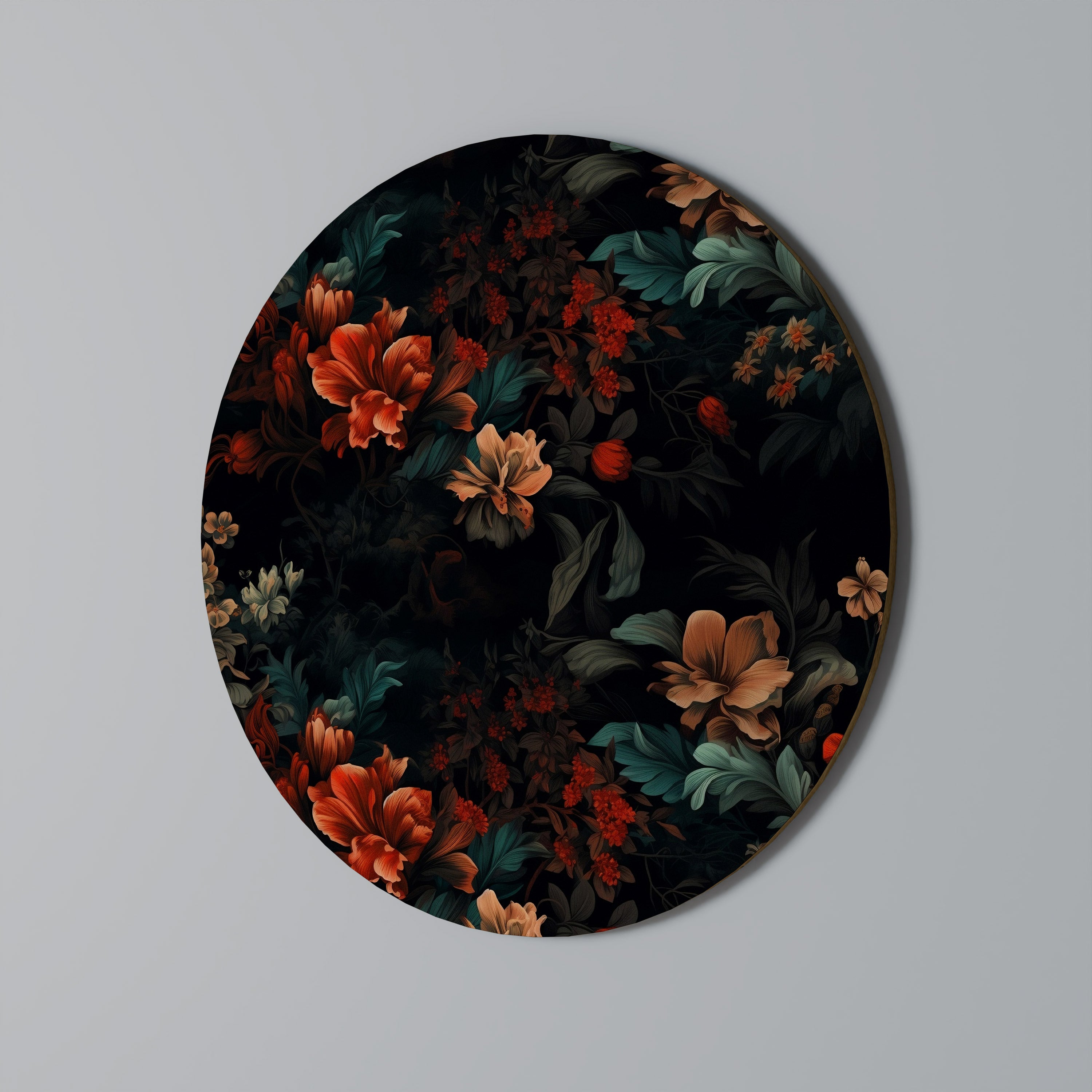 IMAGINARY BLOSSOM Round Wall Art