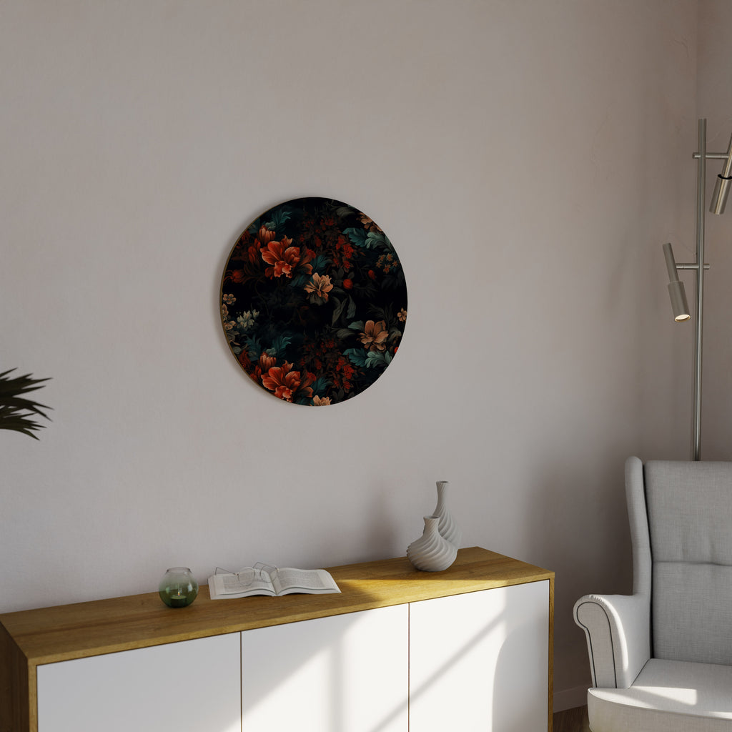 IMAGINARY BLOSSOM Round Wall Art