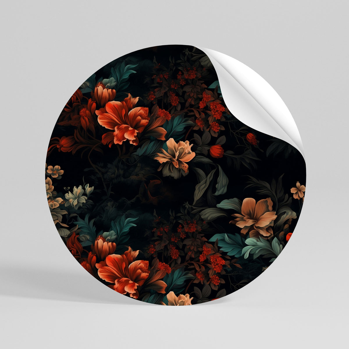 IMAGINARY BLOSSOM Vinilo adhesivo redondo