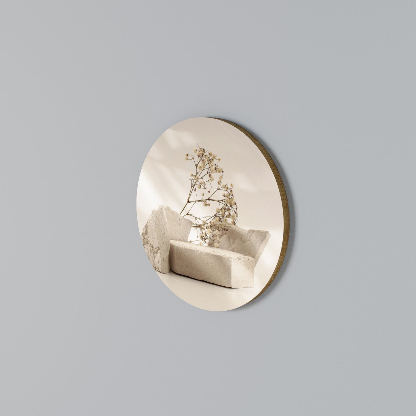 ELEGANT EMBERS Arte de pared redondo