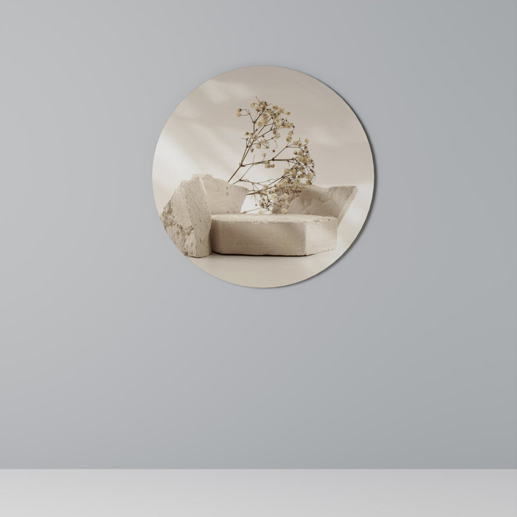 ELEGANT EMBERS Round Wall Art