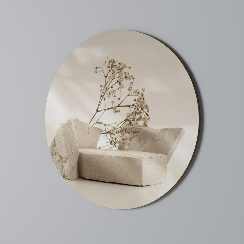 ELEGANT EMBERS Round Wall Art