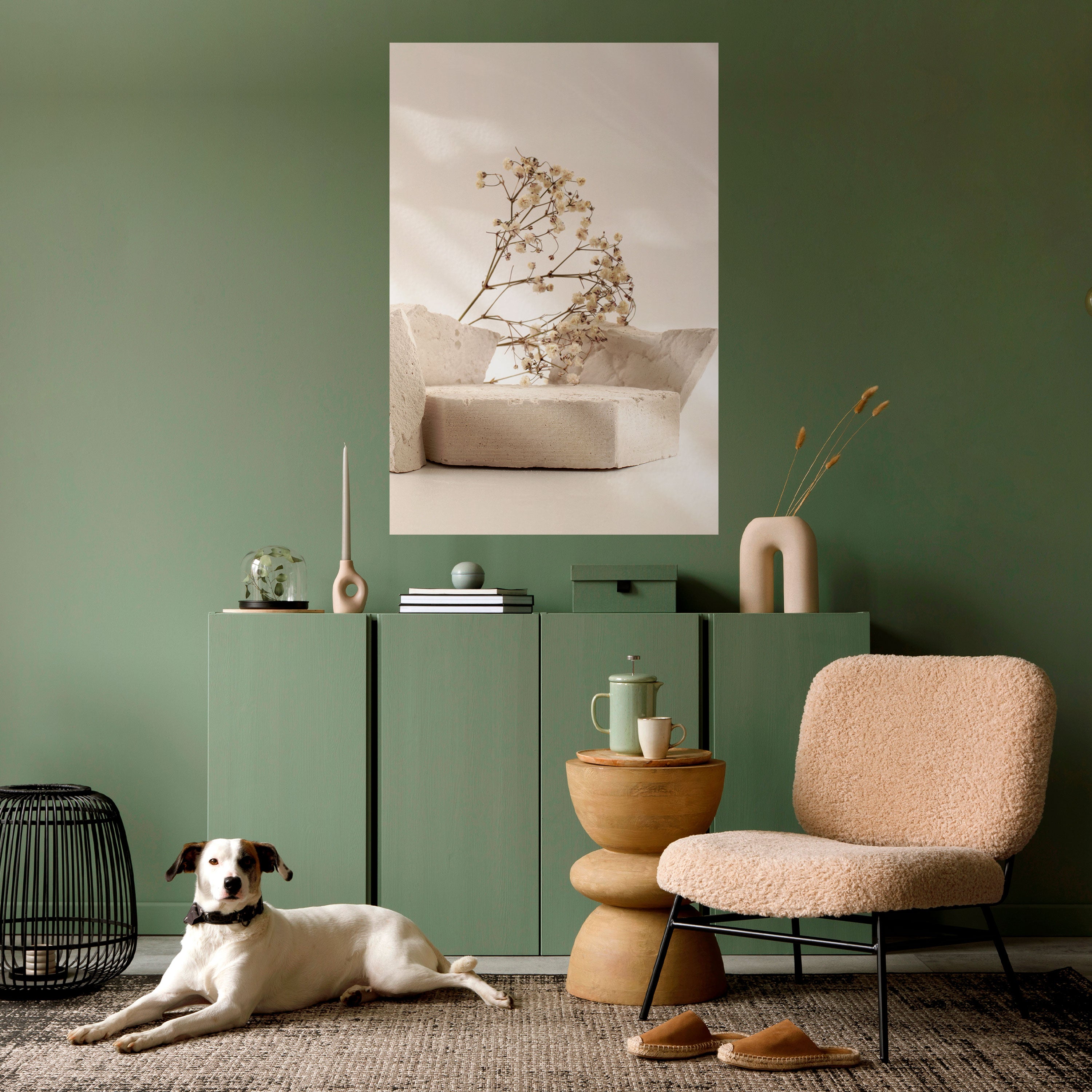 ELEGANT EMBERS Peel and Stick Vertical Poster
