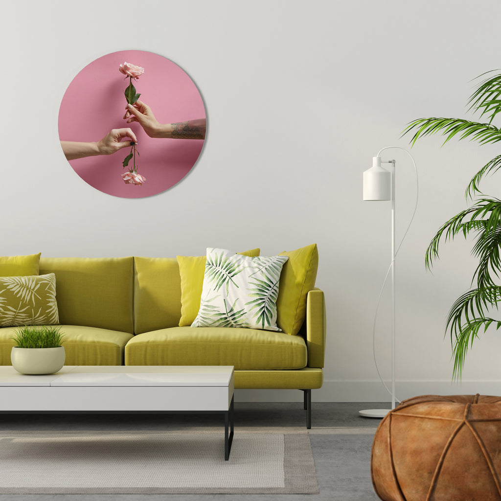 FLORAL CONNECTIONS Round Wall Art