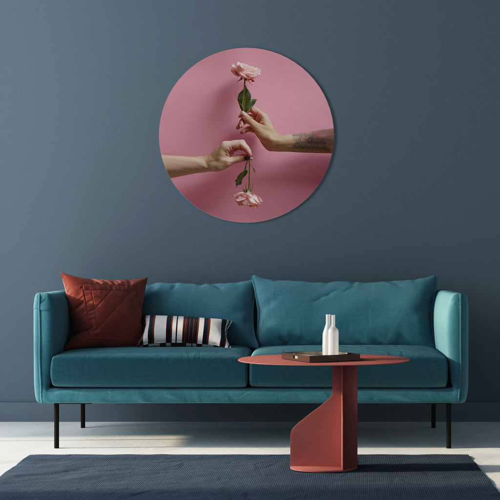 FLORAL CONNECTIONS Round Wall Art