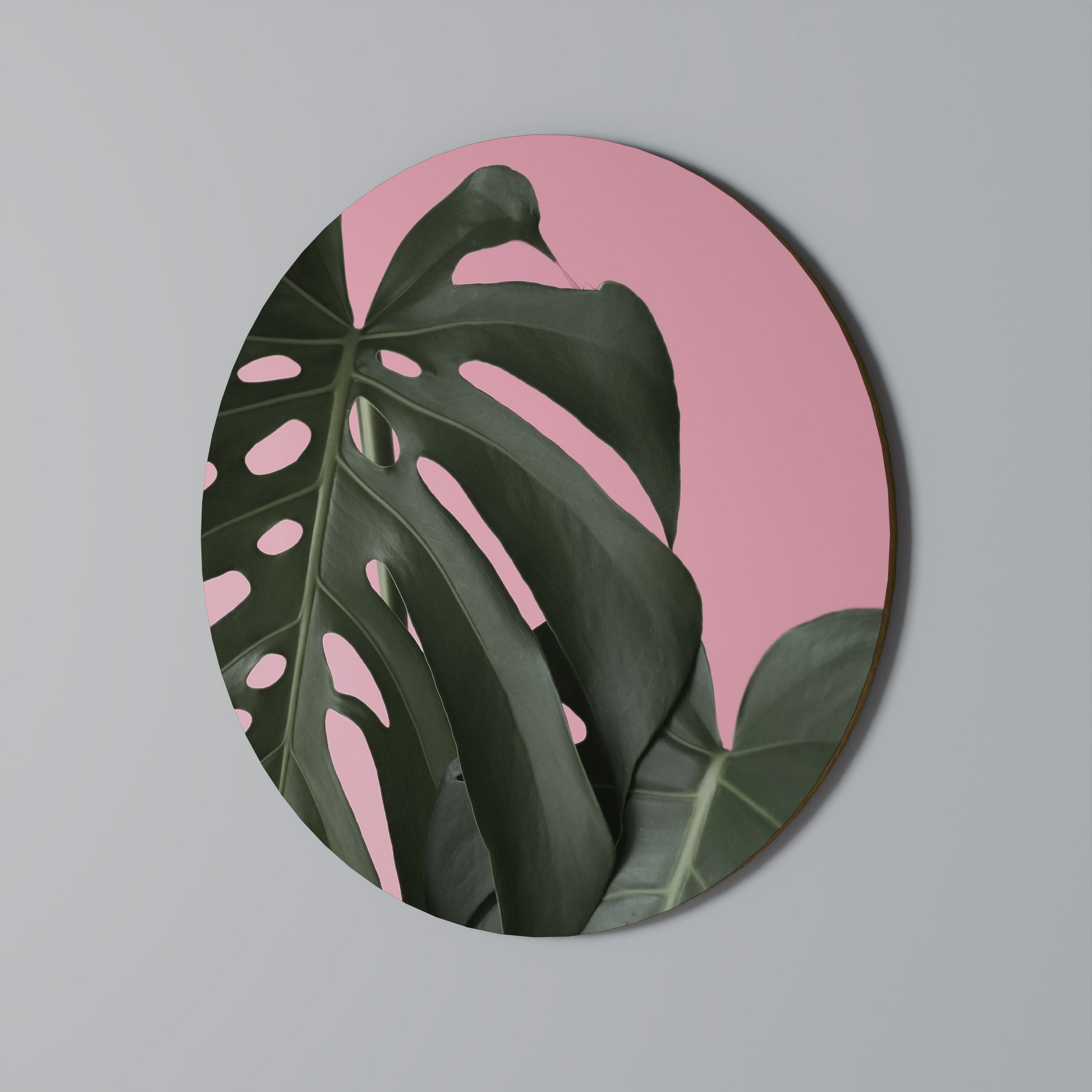 LADY MONSTERA Round Wall Art