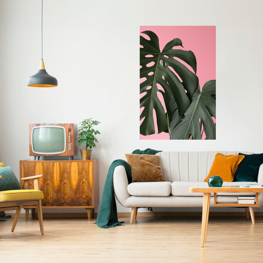 LADY MONSTERA Peel and Stick Vertical Poster
