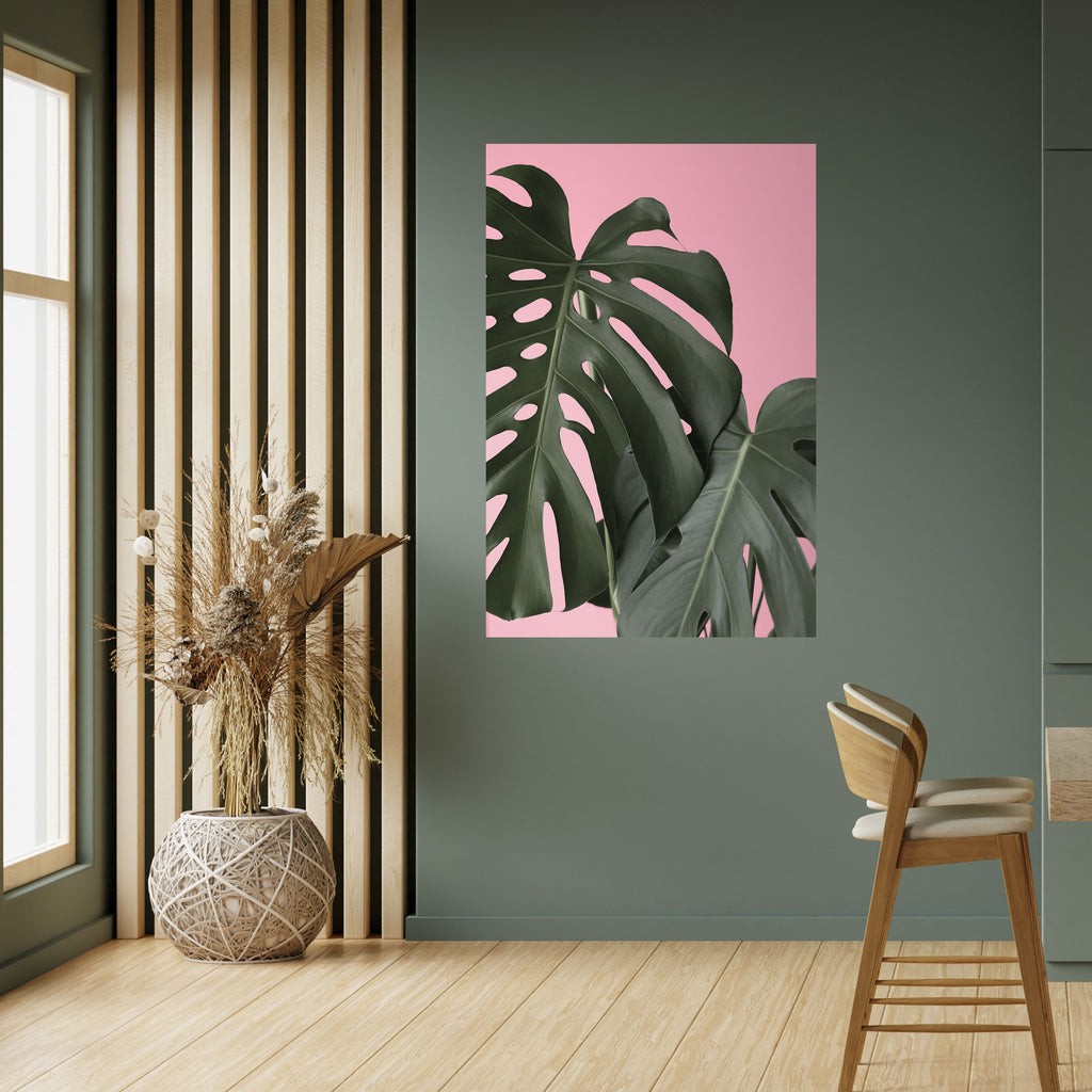 LADY MONSTERA Peel and Stick Vertical Poster