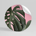 LADY MONSTERA Vinilo adhesivo redondo