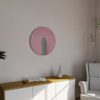 MISTER CACTUS Round Wall Art