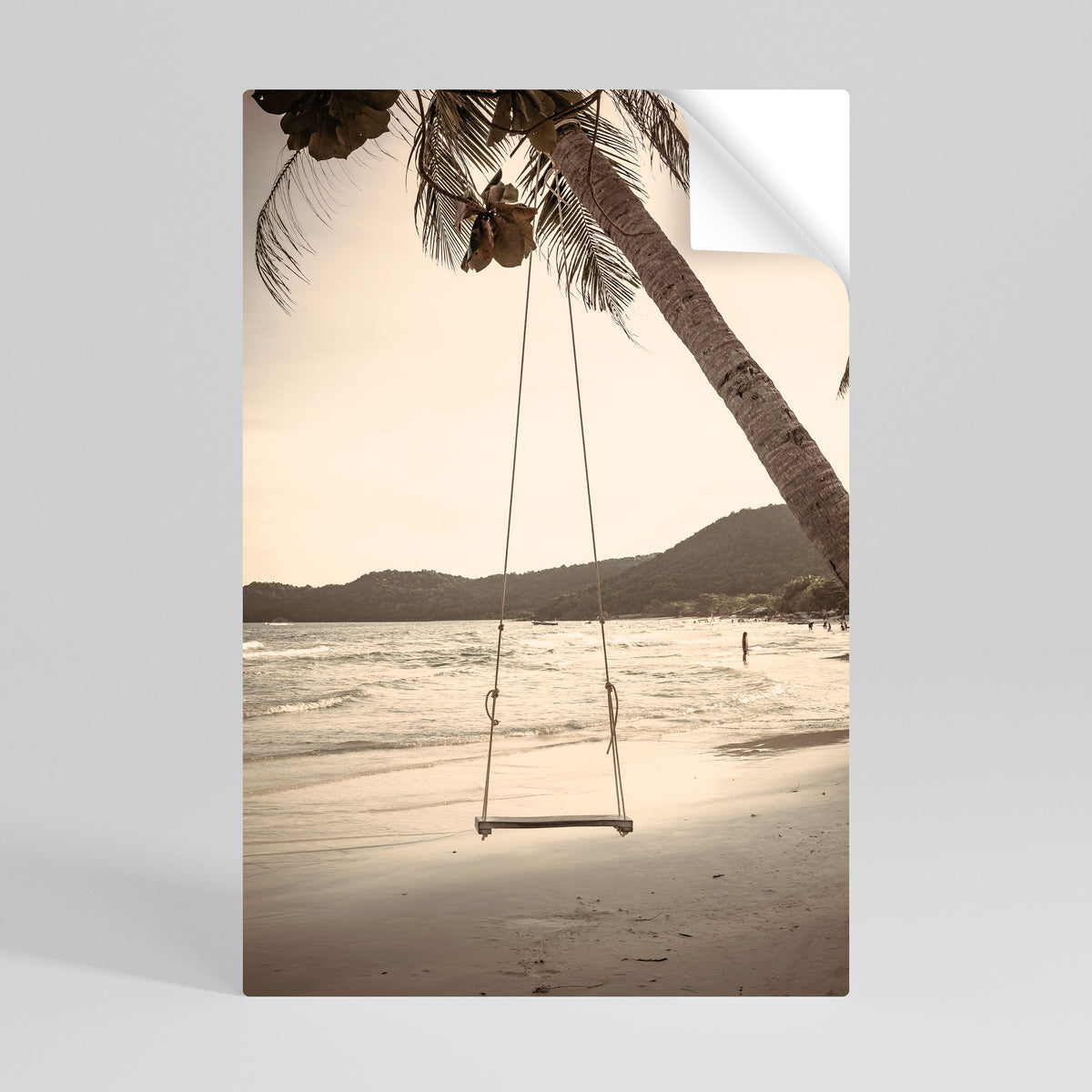 SUNSET SWING SORROW Póster adhesivo vertical