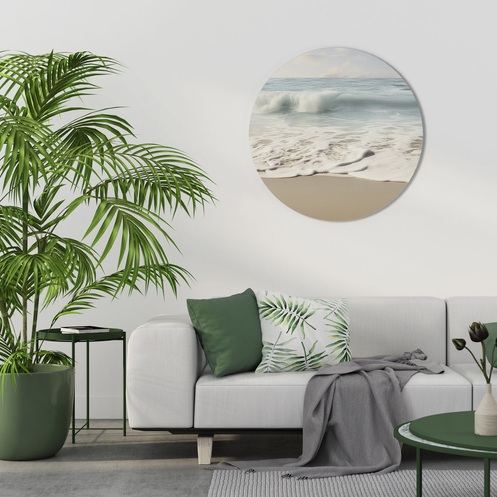 OCEAN WHISPER Round Wall Art