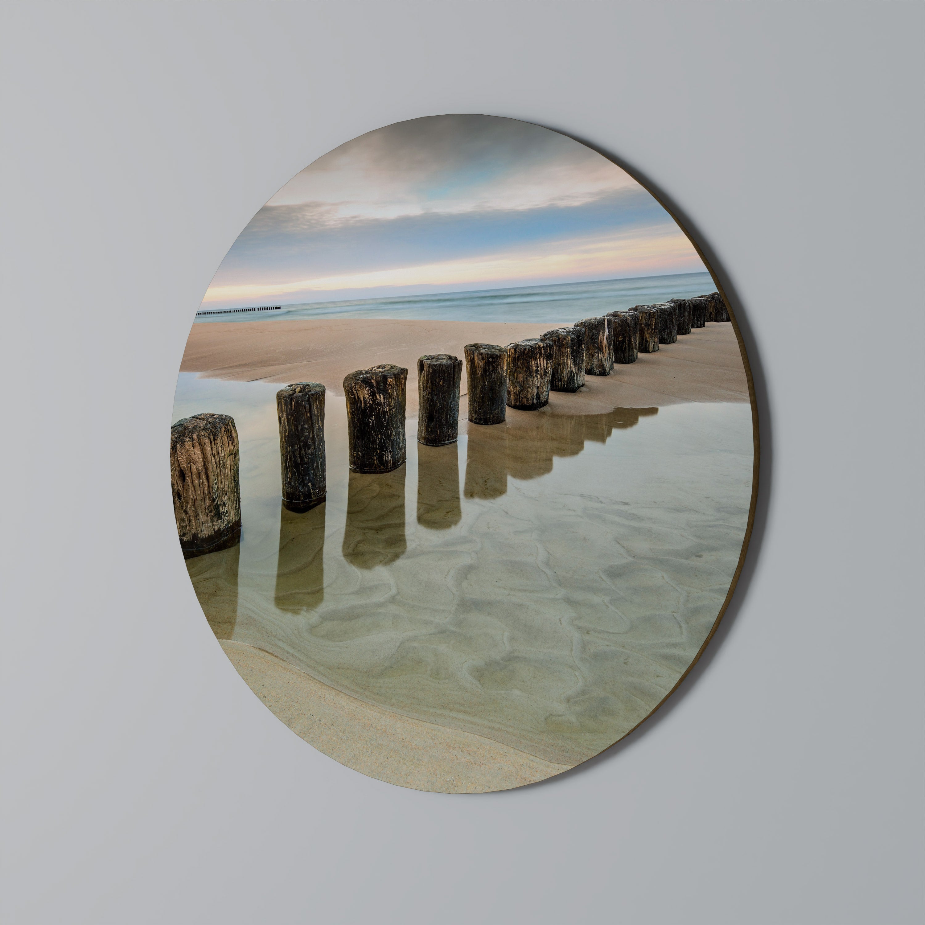 TIDAL SYMMETRY Round Wall Art