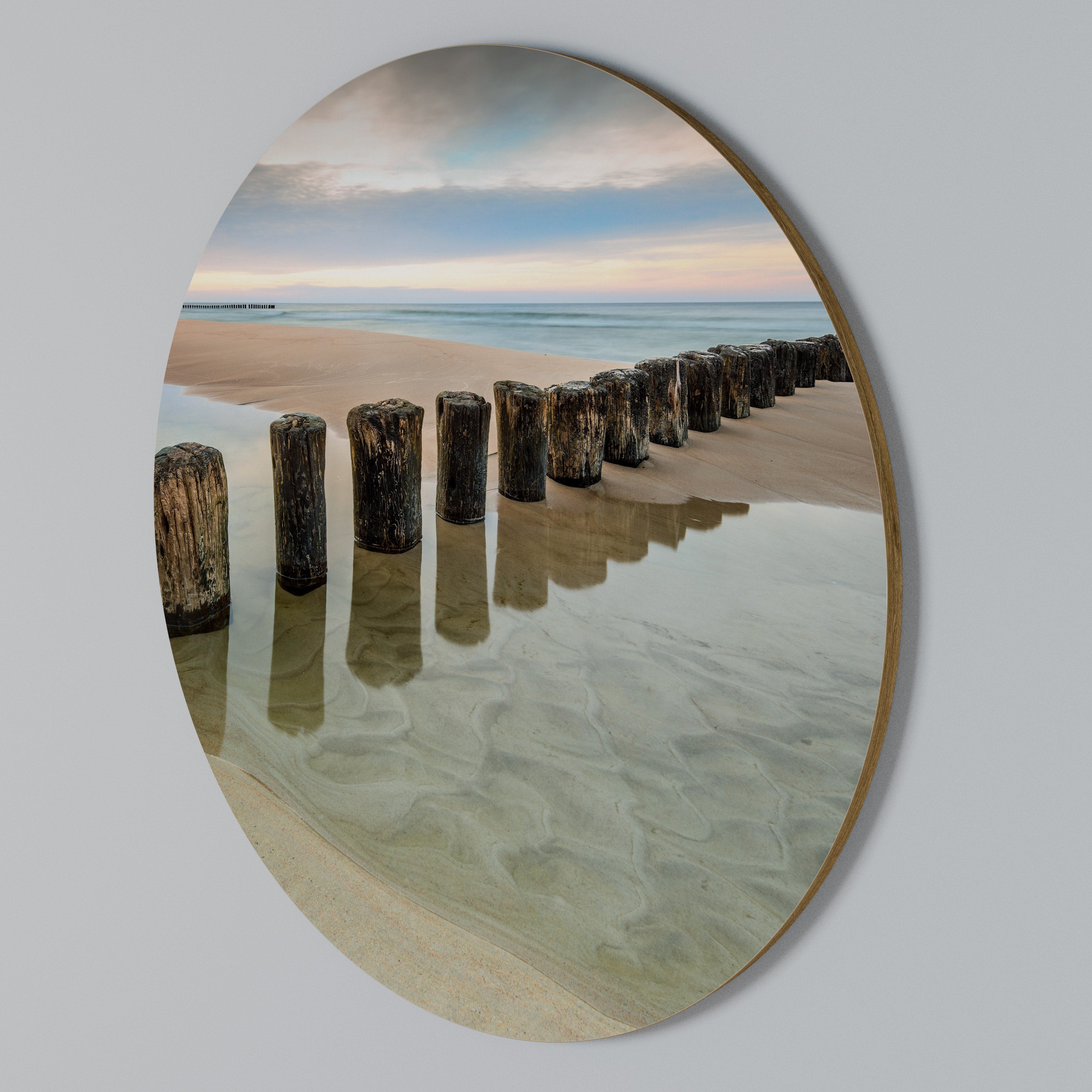 TIDAL SYMMETRY Round Wall Art