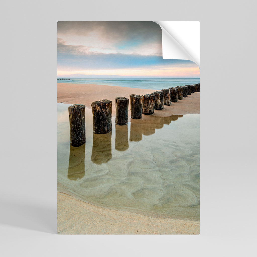 TIDAL SYMMETRY Peel and Stick Vertical Poster