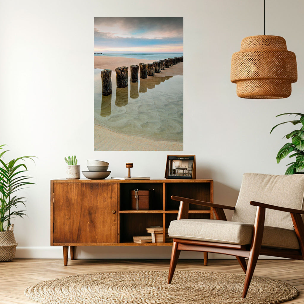 Póster vertical autoadhesivo TIDAL SYMMETRY