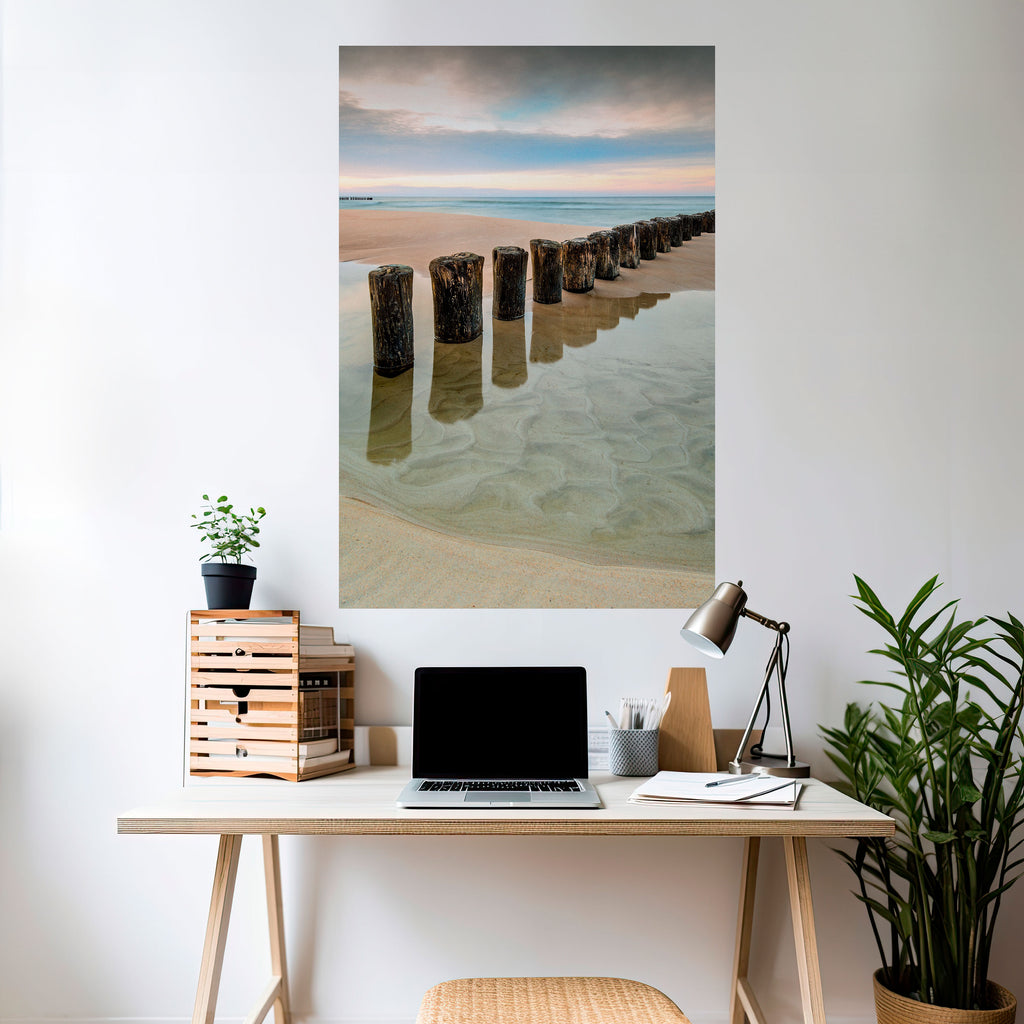 Póster vertical autoadhesivo TIDAL SYMMETRY