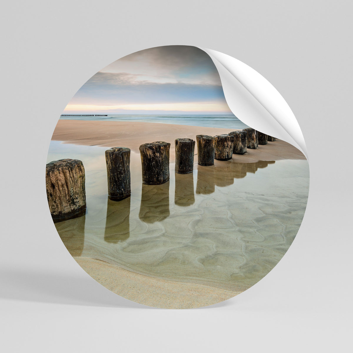 TIDAL SYMMETRY Vinilo adhesivo redondo