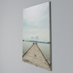 AQUA HORIZON Cuadro en lienzo vertical