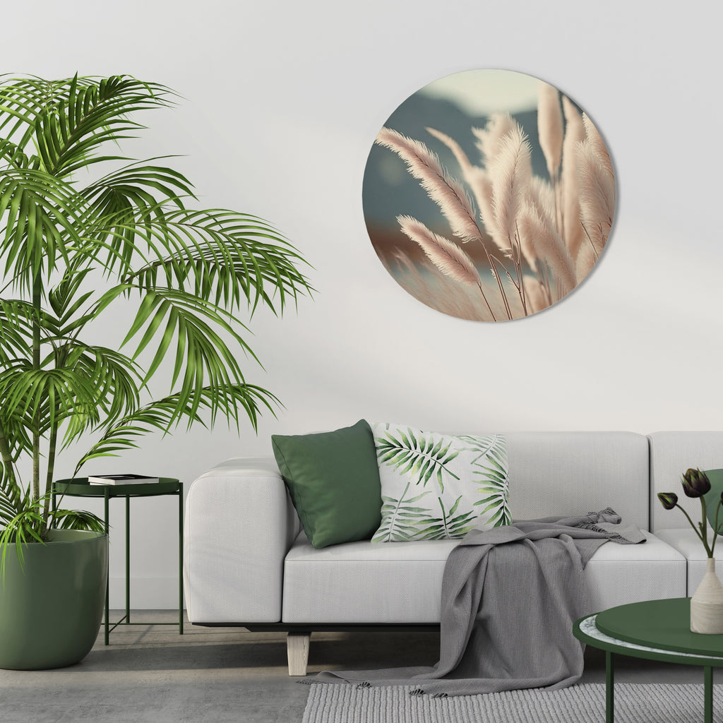 PAMPAS DREAMSCAPE Round Wall Art