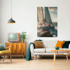 WAVES OF FREEDOM Póster Vertical Adhesivo