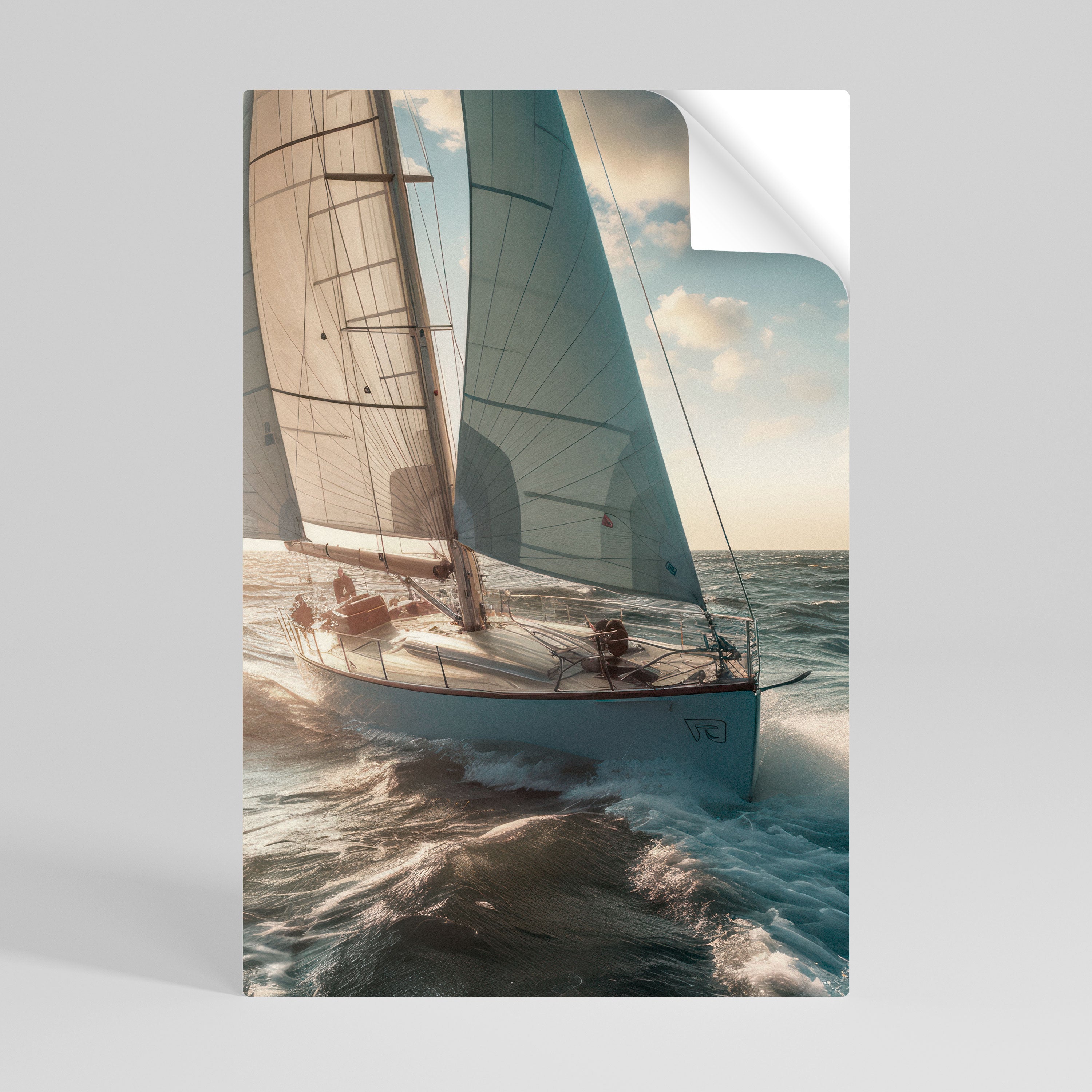 WAVES OF FREEDOM Póster adhesivo vertical