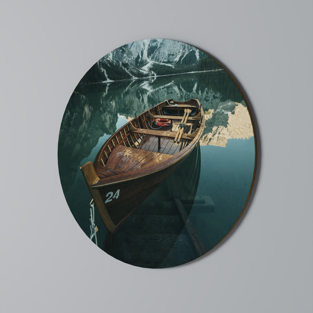 STILL WATERS Round Wall Art