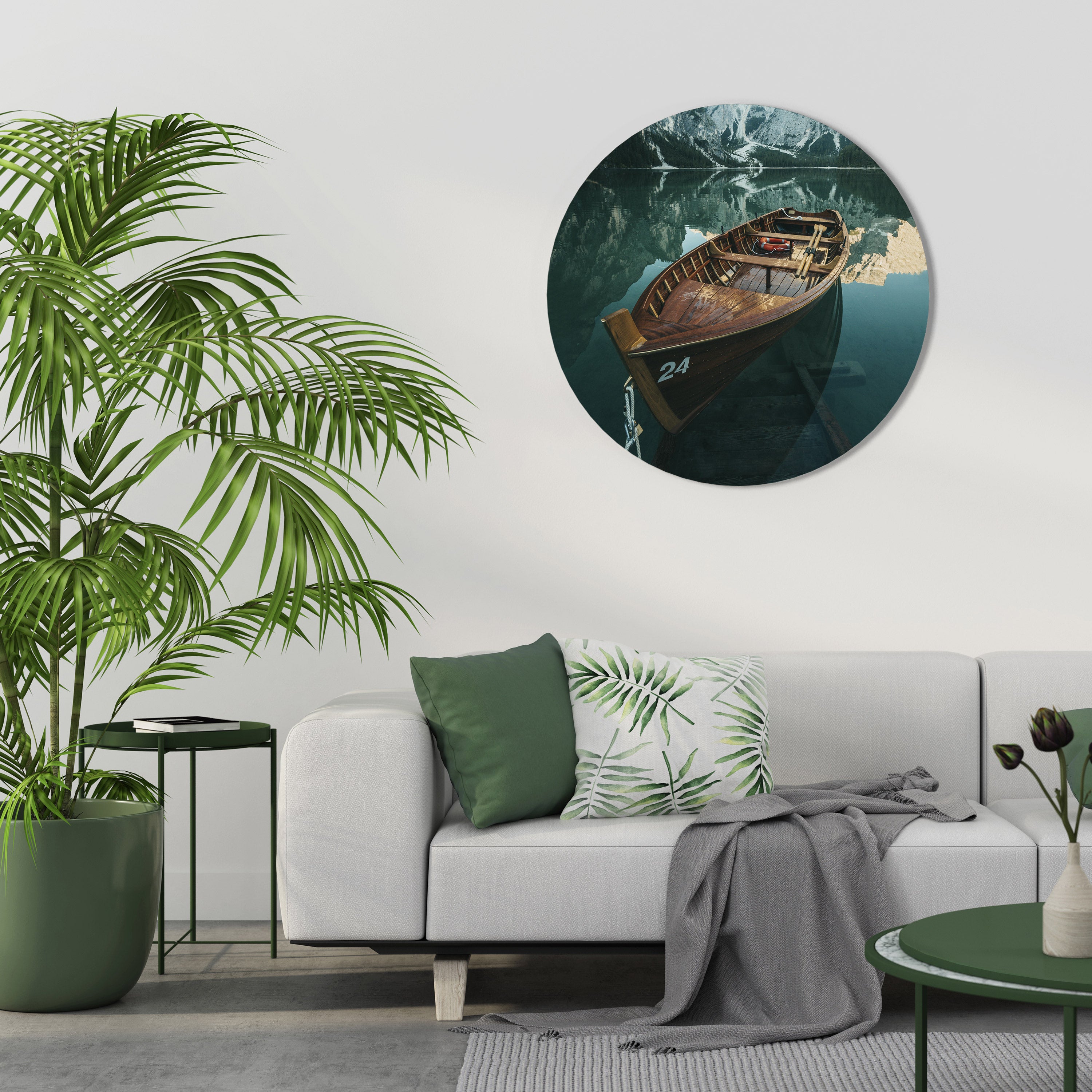 STILL WATERS Round Wall Art