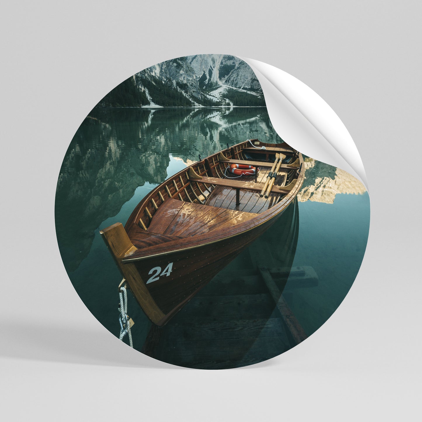 STILL WATERS Vinilo adhesivo redondo