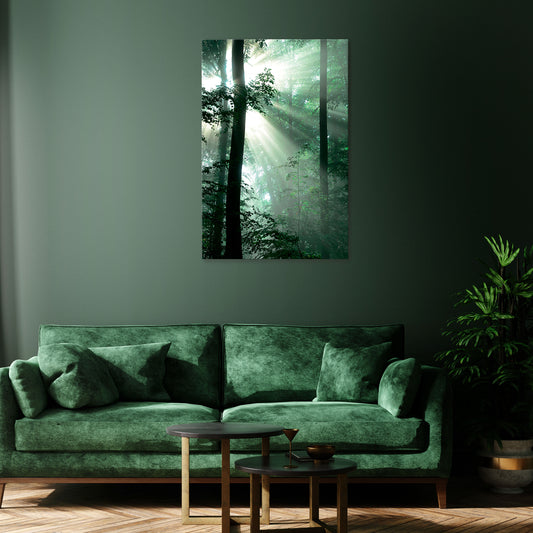 MYSTICAL SUNBEAMS Cuadro en lienzo vertical