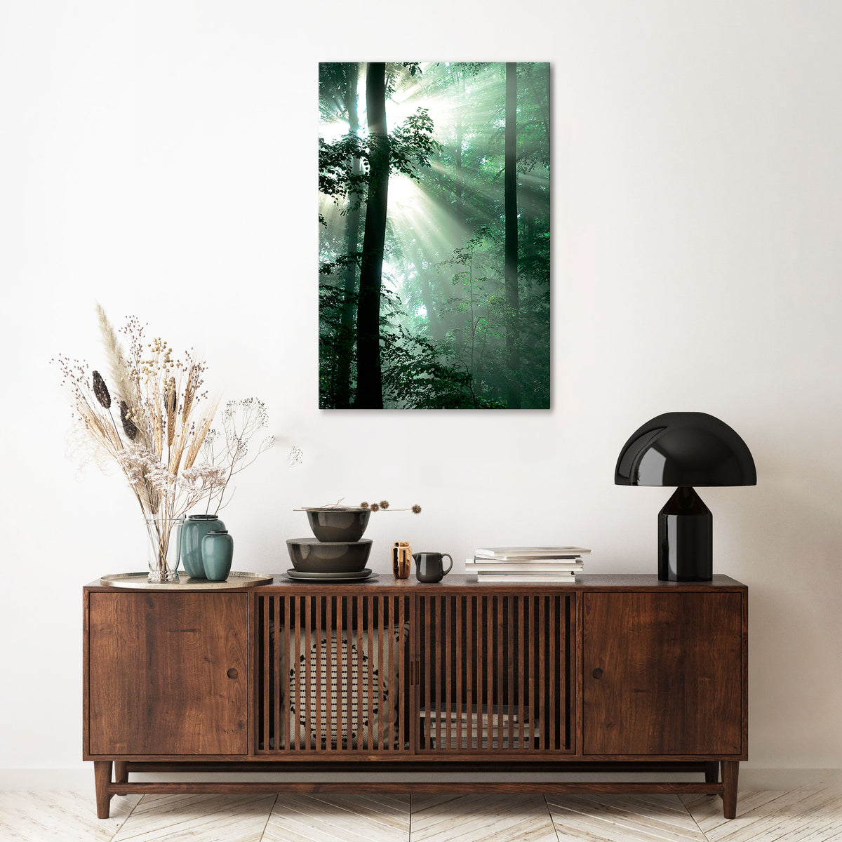 MYSTICAL SUNBEAMS Cuadro en lienzo vertical