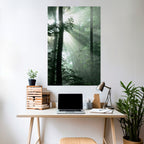 MYSTICAL SUNBEAMS Peel and Stick Vertical Poster