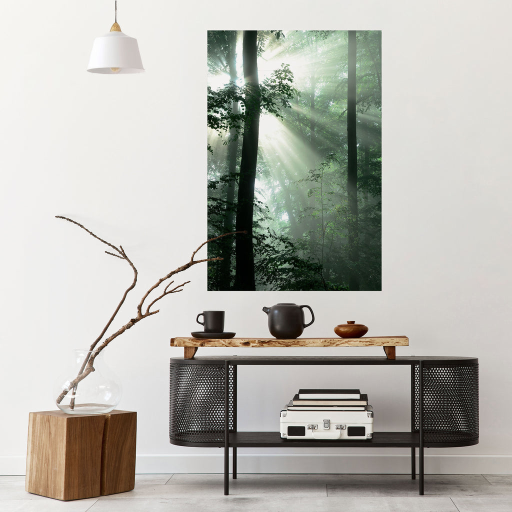 MYSTICAL SUNBEAMS Peel and Stick Vertical Poster