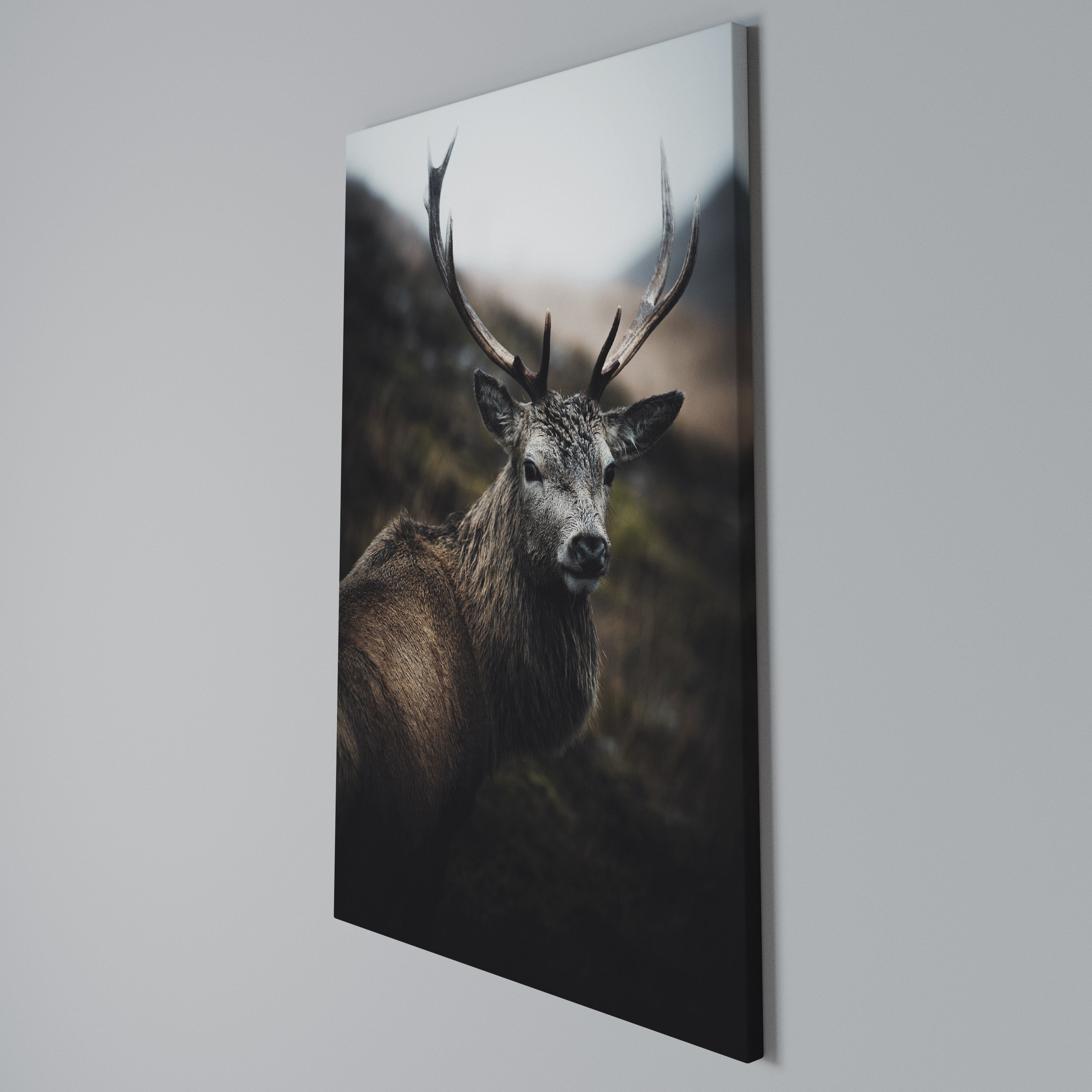 ELEGANT WILDERNESS GUARDIAN Cuadro en lienzo vertical