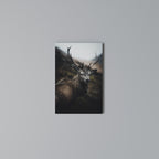 ELEGANT WILDERNESS GUARDIAN Cuadro en lienzo vertical