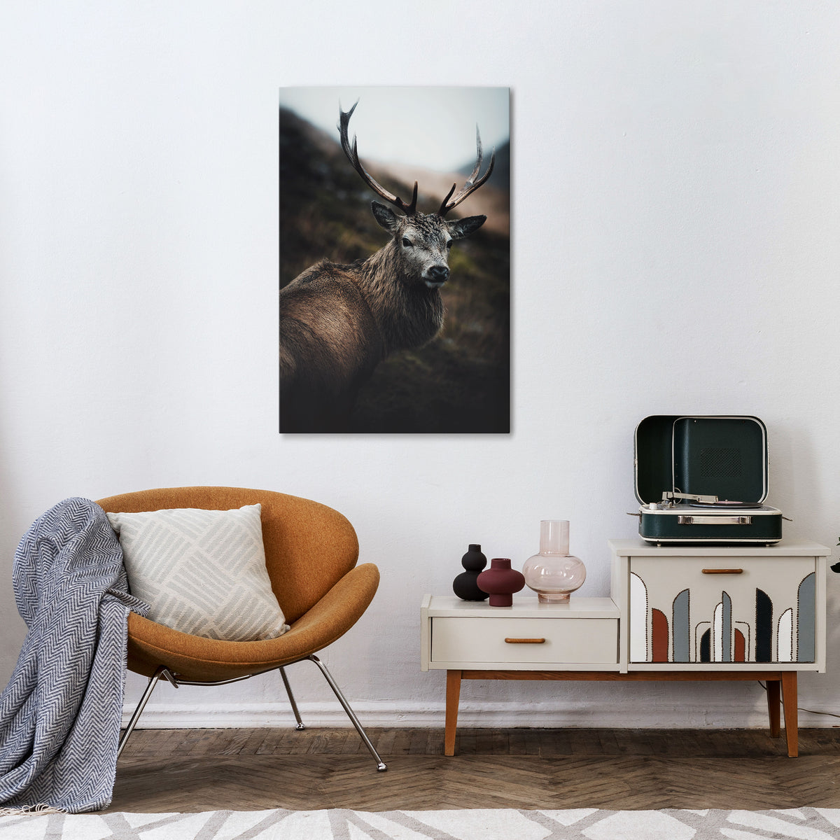 ELEGANT WILDERNESS GUARDIAN Vertical Canvas Print