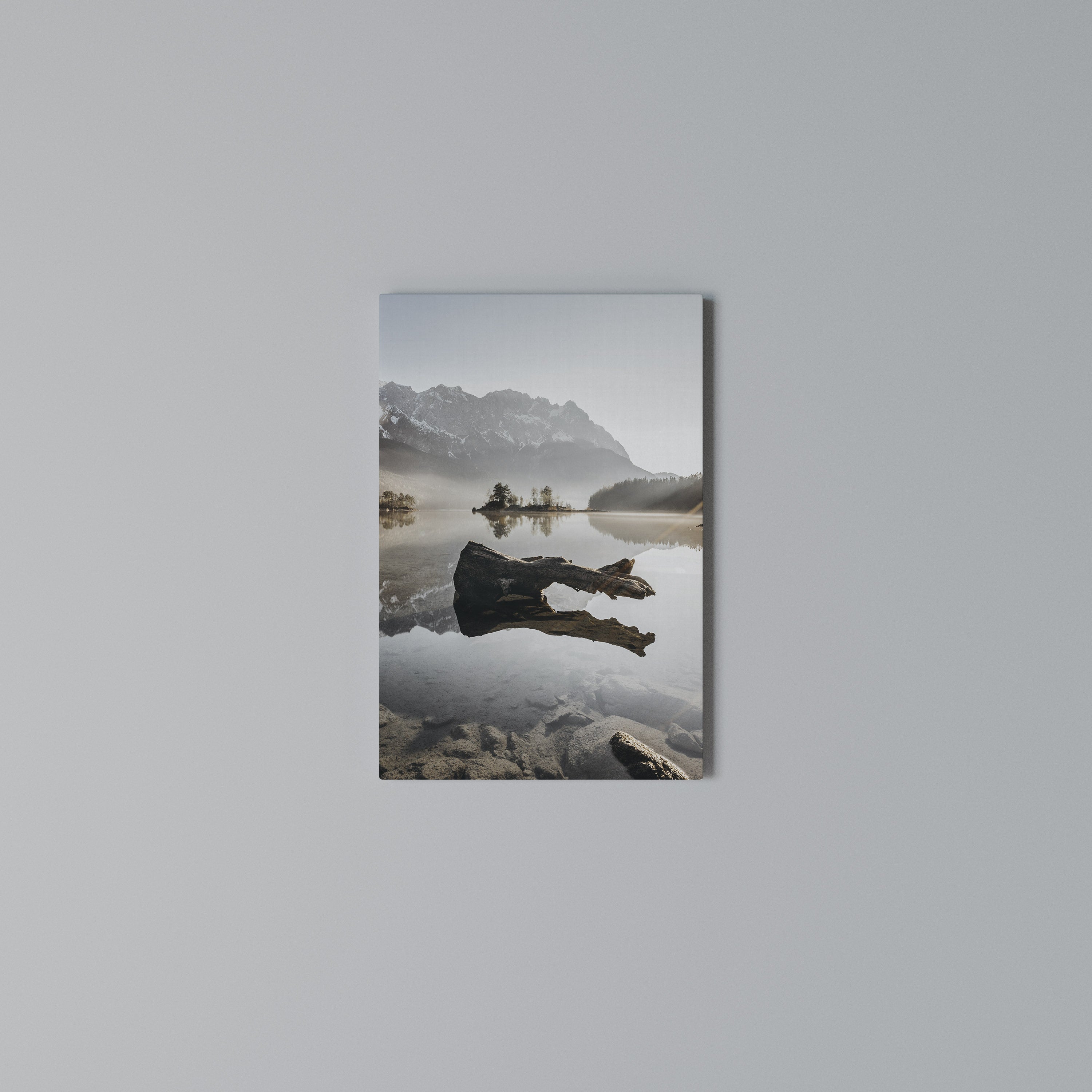 SILENT WATERSCAPE Cuadro en lienzo vertical