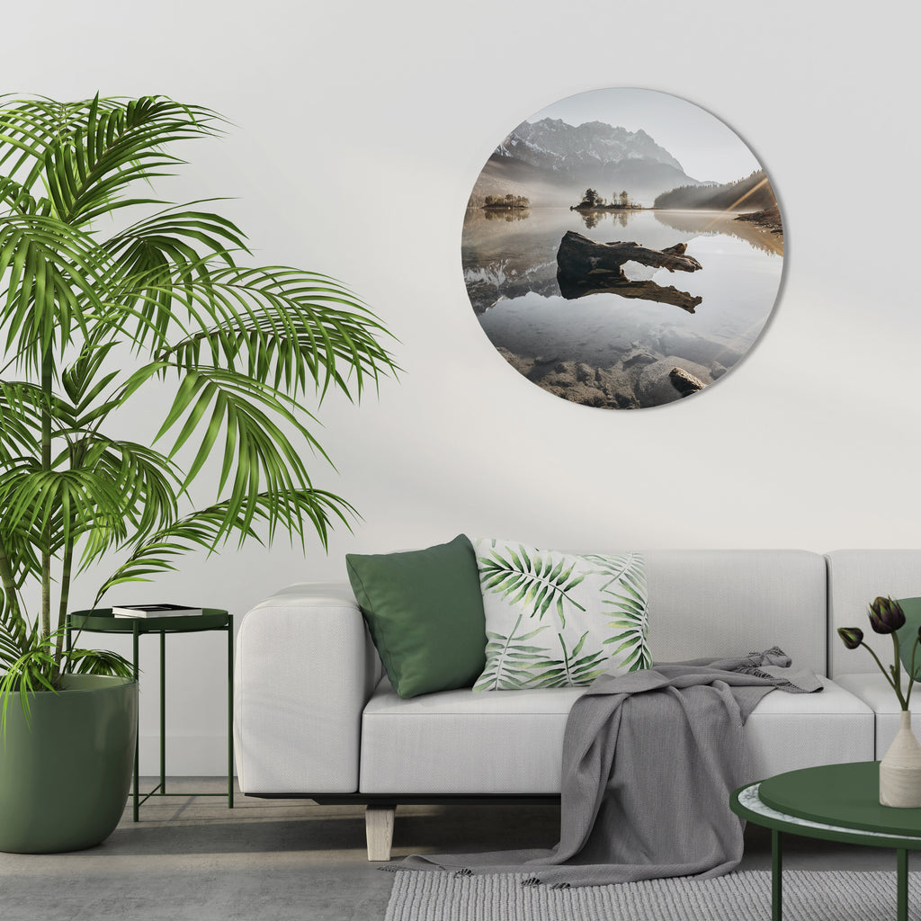 SILENT WATERSCAPE Round Wall Art