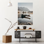 SILENT WATERSCAPE Póster Vertical Adhesivo