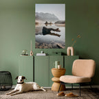 SILENT WATERSCAPE Póster Vertical Adhesivo