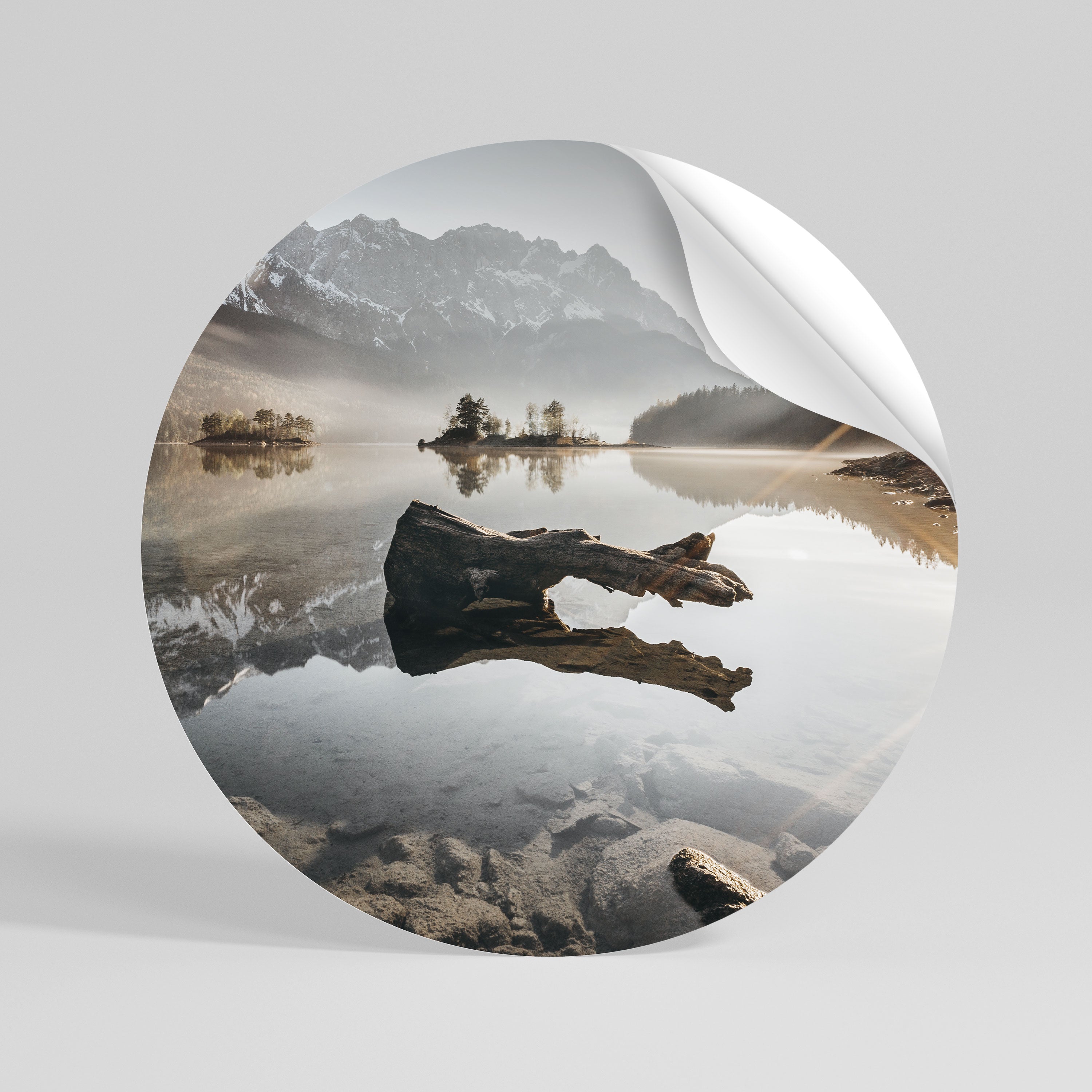 SILENT WATERSCAPE Vinilo adhesivo redondo