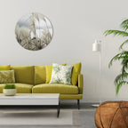 CLOUDS ABOVE GRASS Decoración de Pared Redonda