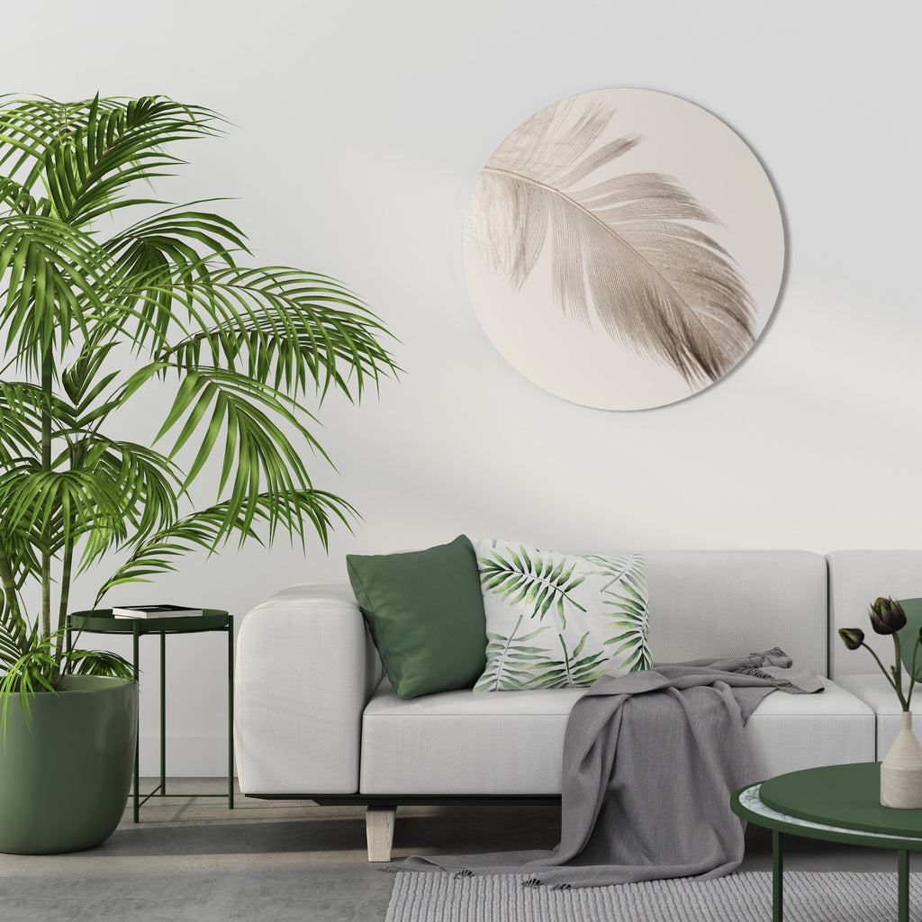 GRACEFULNESS PRECISION Round Wall Art