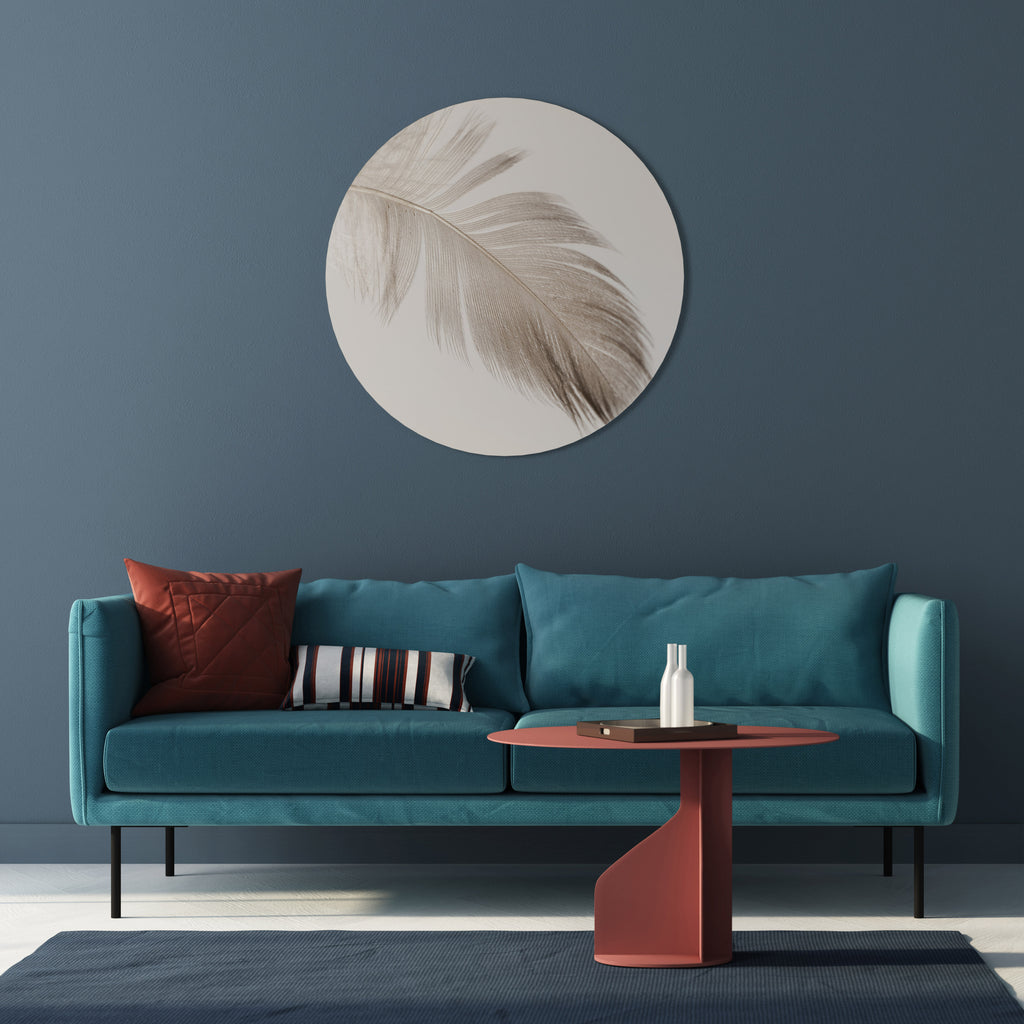 GRACEFULNESS PRECISION Round Wall Art