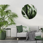 SHARP MONSTERA Decoración de Pared Redonda